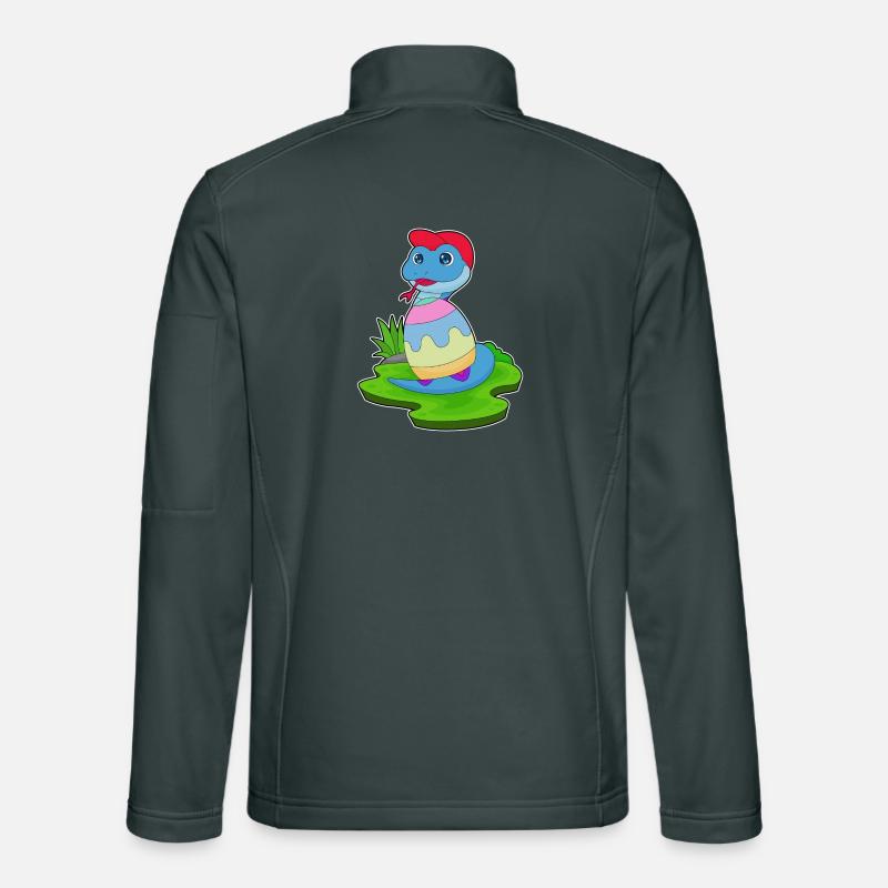 Oeuf de Pâques Serpent Veste en tissu softshell Unisexe