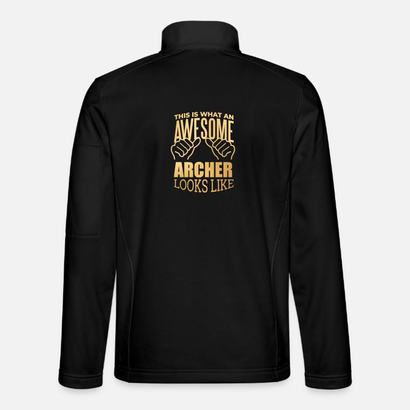 Bogenschießen - Unisex Softshelljacke - Schwarz