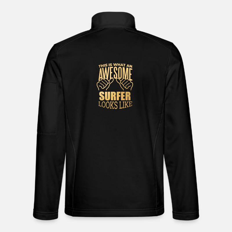 Wellenreiter - Unisex Softshelljacke - Schwarz