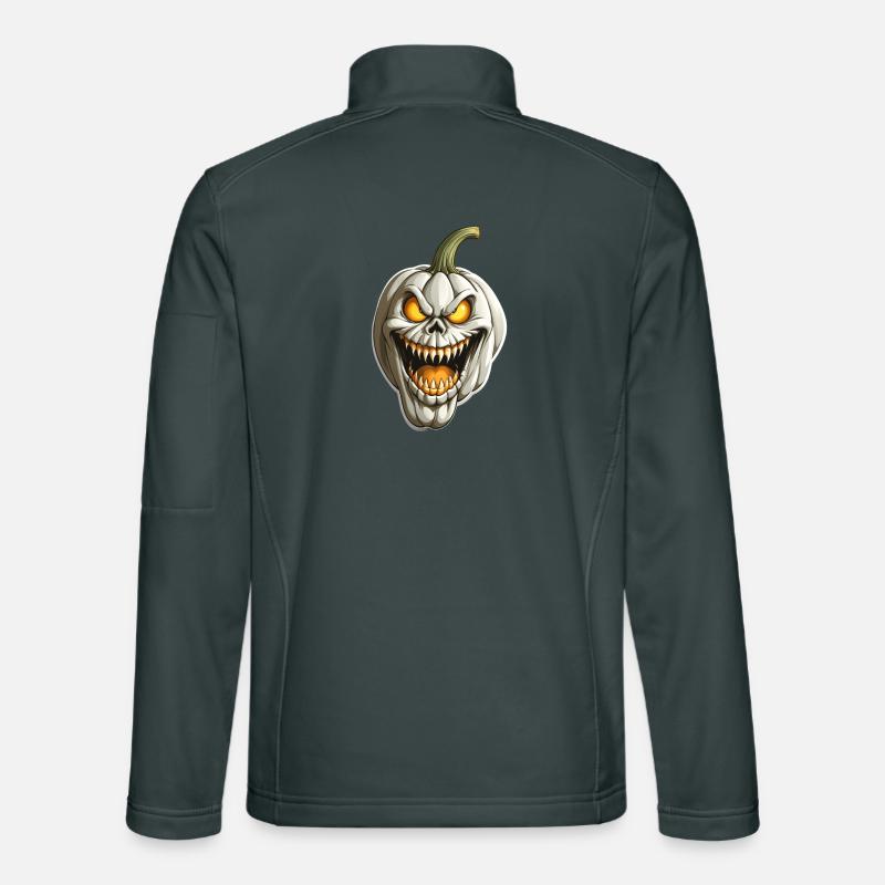 Clown citrouille effrayant Veste en tissu softshell Unisexe