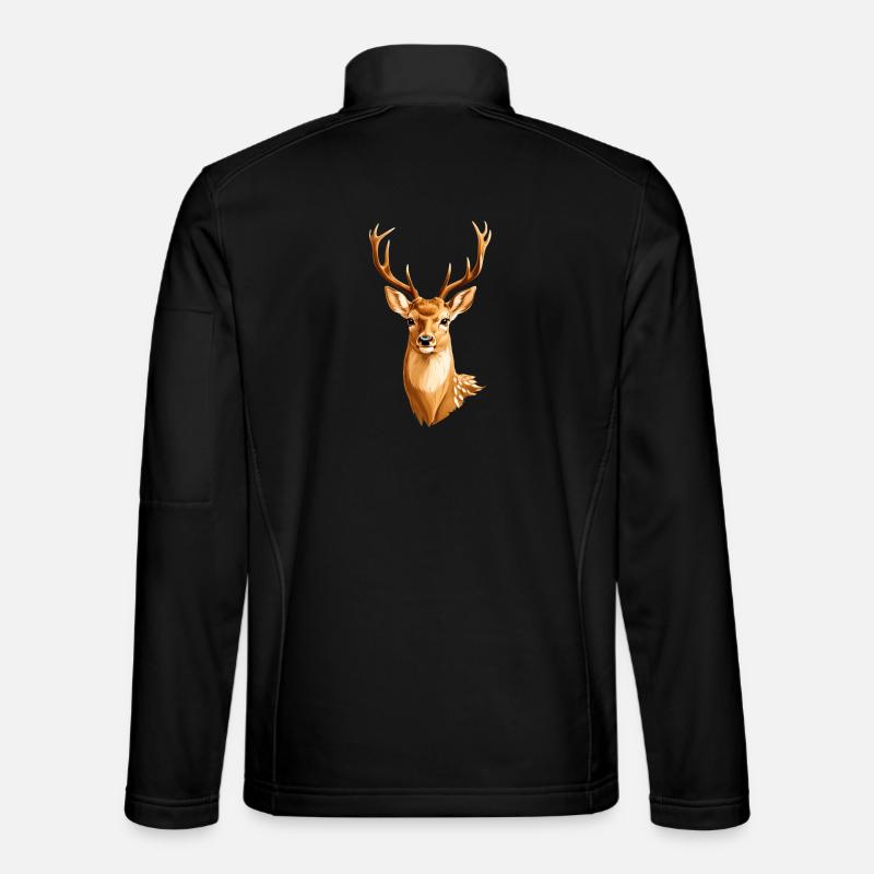 Cerf doré - Veste en tissu softshell Unisexe - noir