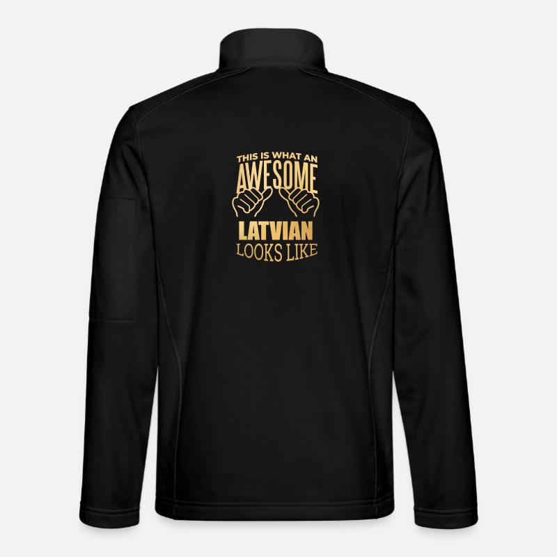 Latvia - Unisex Softshell Jacket - black