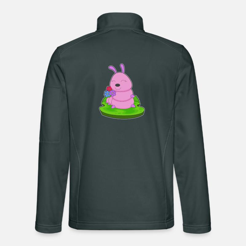 Fleurs de chenille Veste en tissu softshell Unisexe