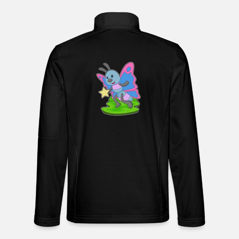 Étoile papillon - Veste en tissu softshell Unisexe - noir