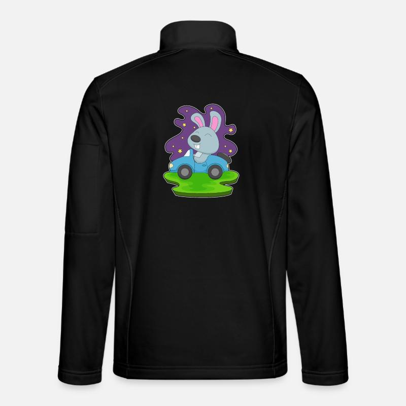Hase Auto - Unisex Softshelljacke - Schwarz