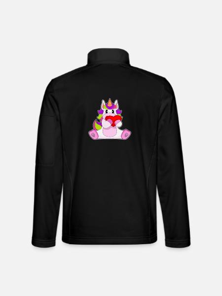 Unicorn Heart - Unisex Softshell Jacket - black
