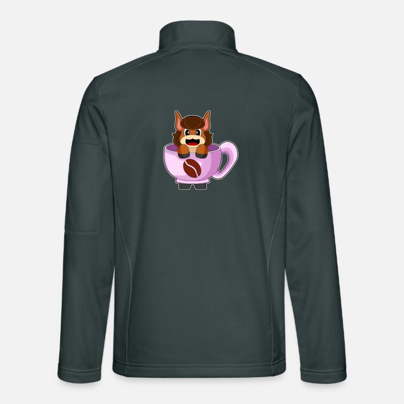 Pferd Kaffee Tasse Unisex Softshelljacke