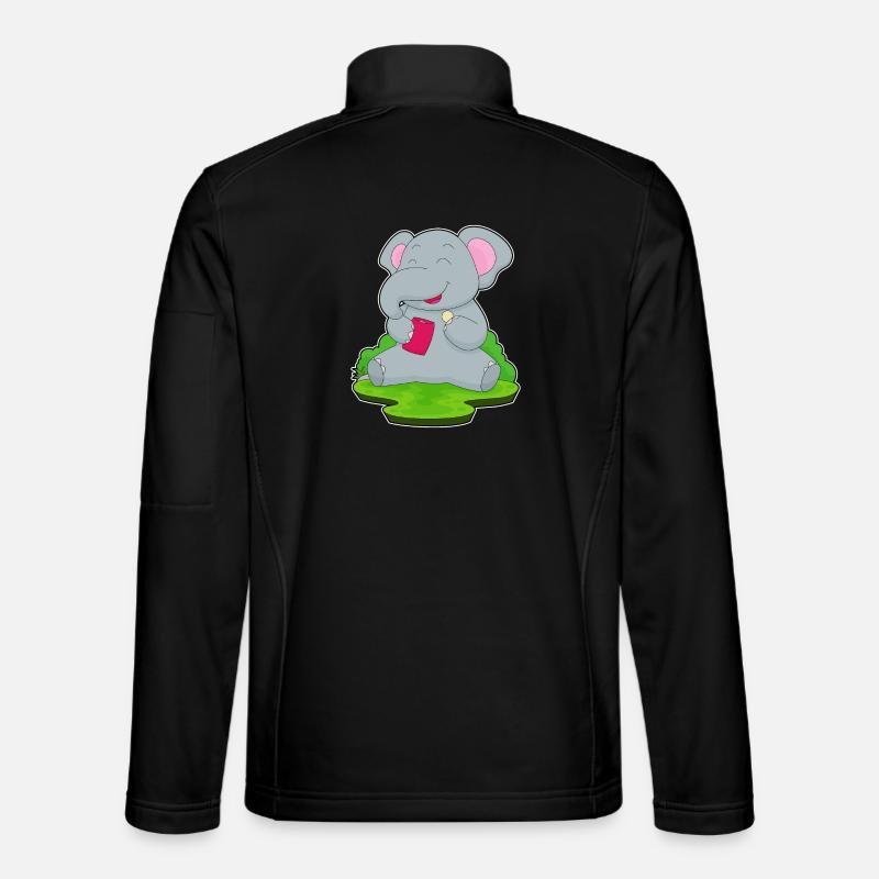 Elephant Potato Chips - Unisex Softshell Jacket - black