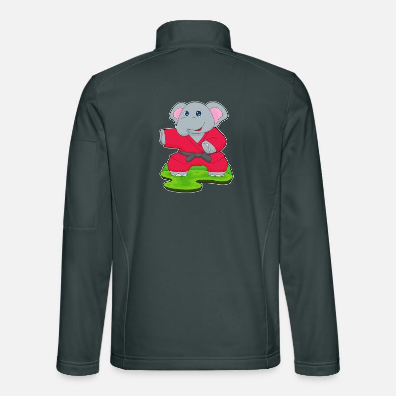 Elephant Karate Martial Arts Unisex Softshell Jacket