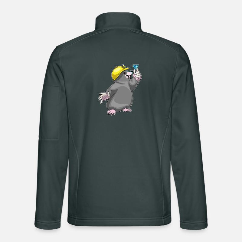 Mole Miner Jewel Mining Unisex Softshell Jacket