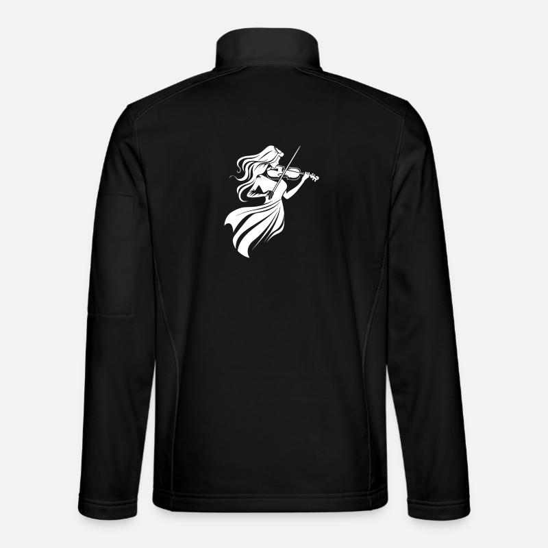 Violin player - Unisex Softshell Jacket - black