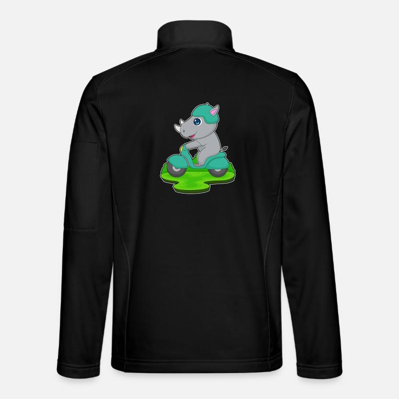 Rhino Scooter - Unisex Softshell Jacket - black