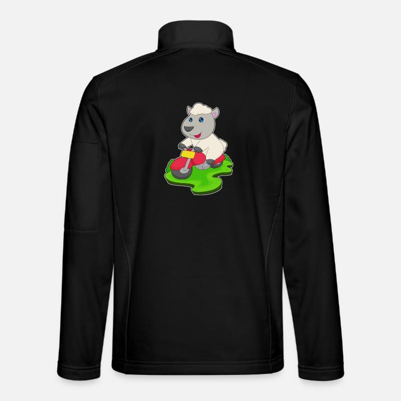 Sheep Scooter - Unisex Softshell Jacket - black