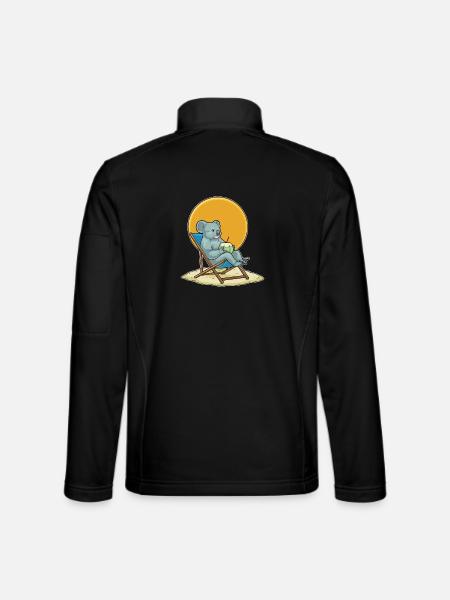 Koala Beach Coconut Summer - Unisex Softshell Jacket - black