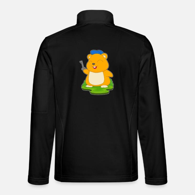 Clé du hamster - Veste en tissu softshell Unisexe - noir