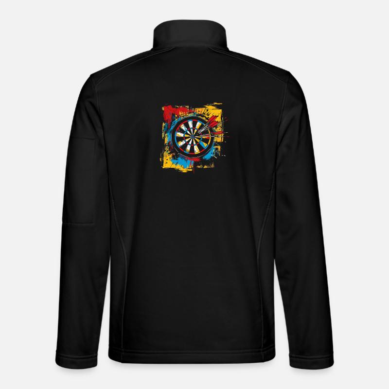 Dartboard Graffiti Unisex Softshell Jacket