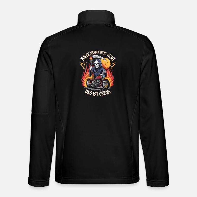 Werden Nicht Grau Das Ist Chrom Motorradfahrer Unisex Softshelljacke