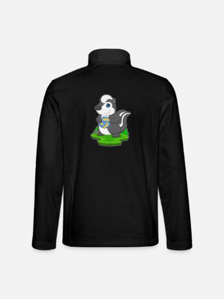 Skunk Volleyball Player Volleyball - Unisex Softshell Jacket - black