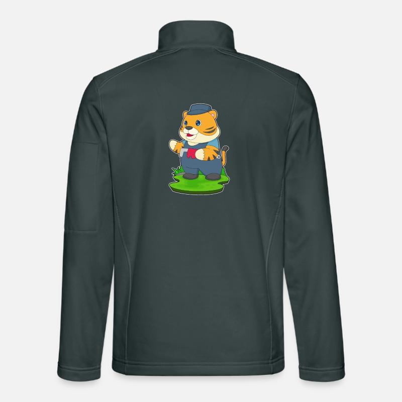 Tiger Plumber Pince à pompe à eau Veste en tissu softshell Unisexe
