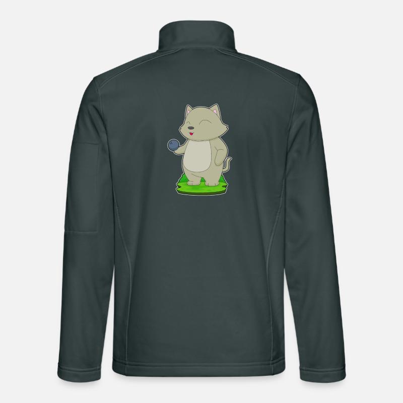 Cat Bowling Boule de bowling Veste en tissu softshell Unisexe