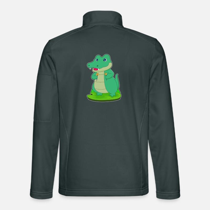 Fléchette crocodile fléchette Veste en tissu softshell Unisexe
