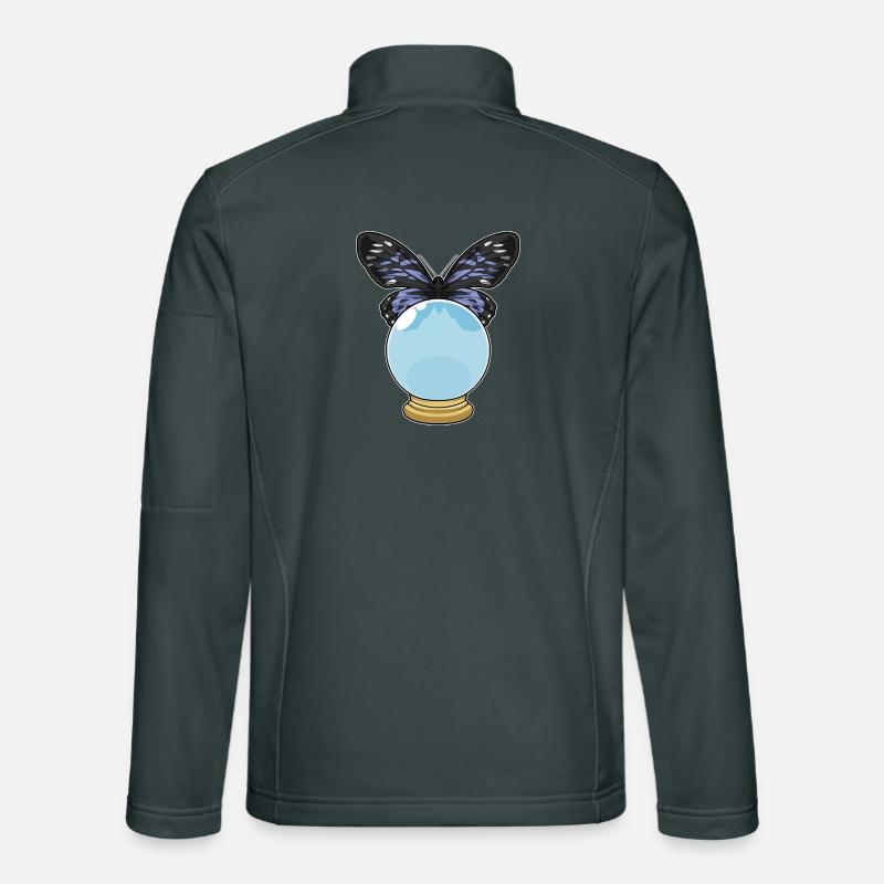 Boule de cristal papillon Veste en tissu softshell Unisexe