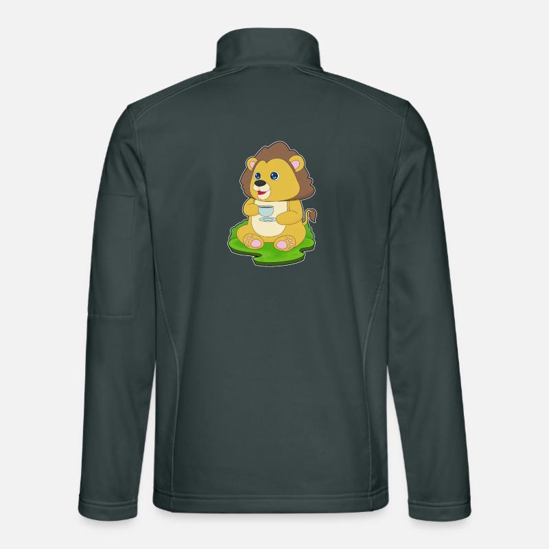 Löwe Tasse Kaffee Unisex Softshelljacke