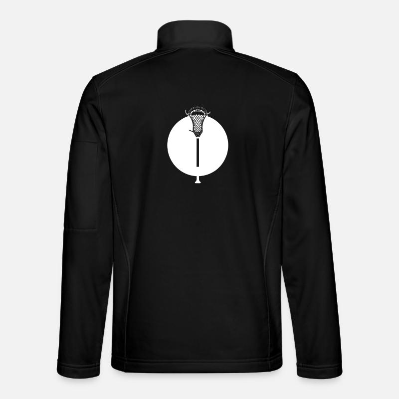Dessin de batte de crosse - Veste en tissu softshell Unisexe - noir