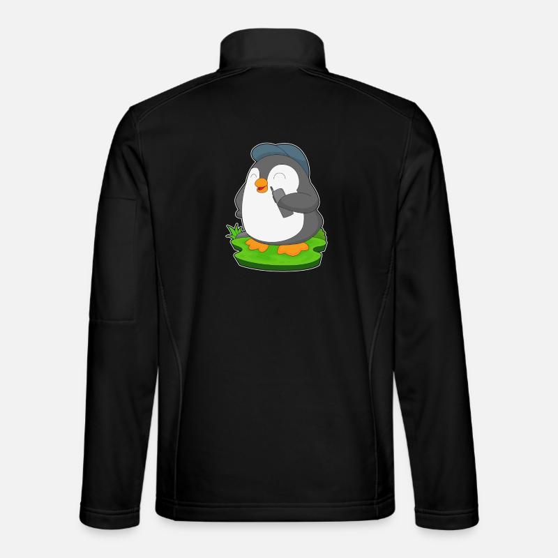Penguin Microphone - Veste en tissu softshell Unisexe - noir