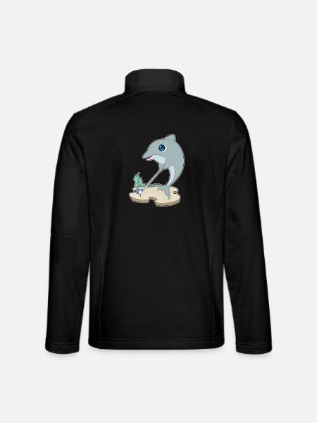 Dolphin Golf Golf Clubs - Unisex Softshell Jacket - black