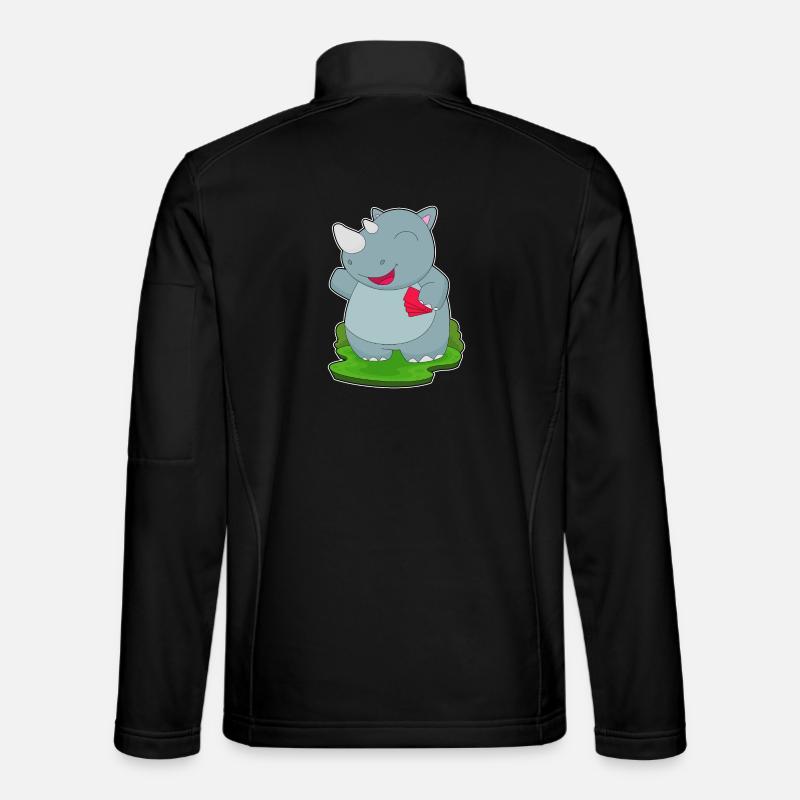 Nashorn Poker Pokerkarten - Unisex Softshelljacke - Schwarz