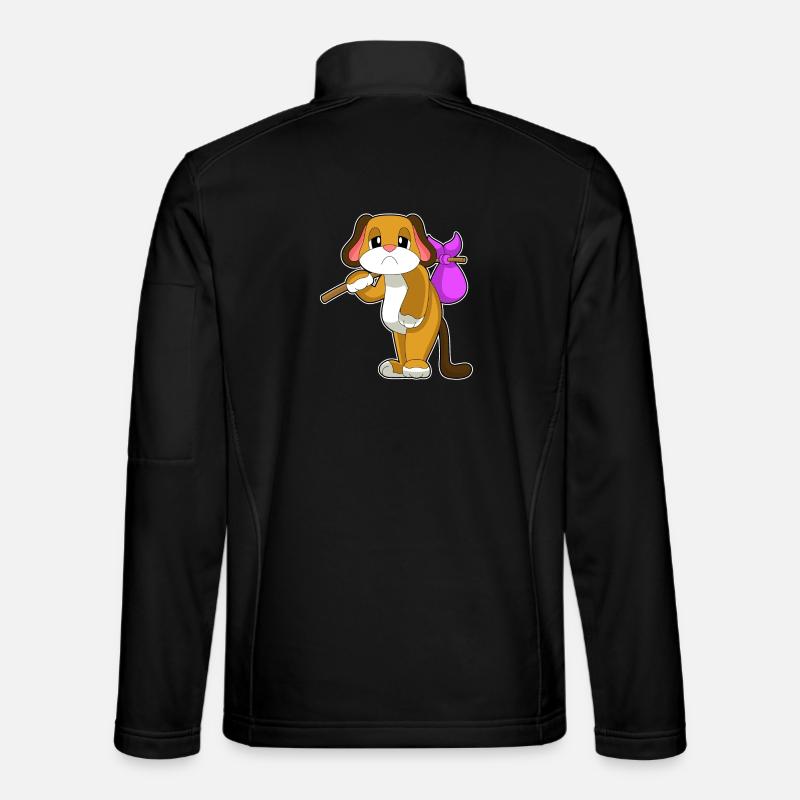 Hund Obdachlos Unisex Softshelljacke