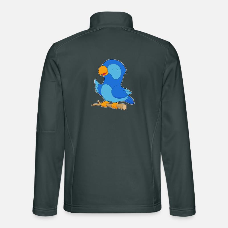 Branche de perroquet Veste en tissu softshell Unisexe