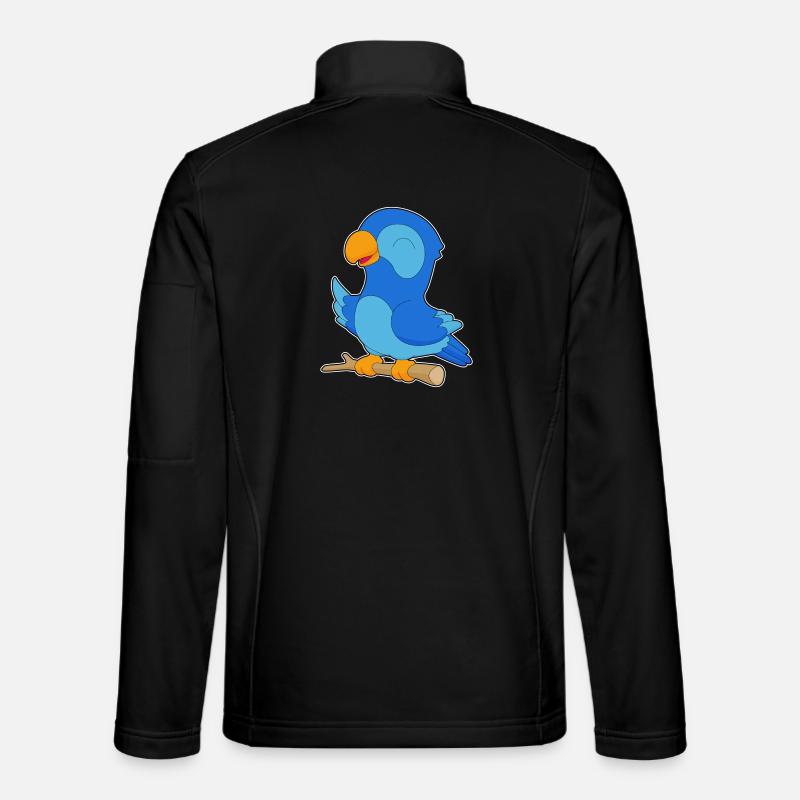 Parrot Branch - Unisex Softshell Jacket - black
