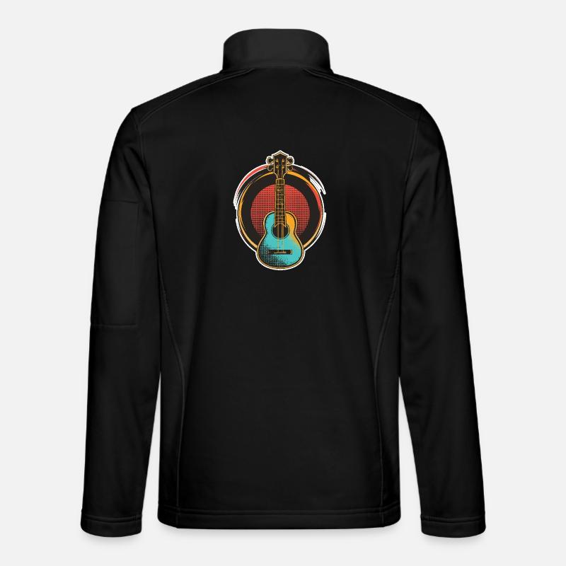 Ukulele - Unisex Softshell Jacket - black