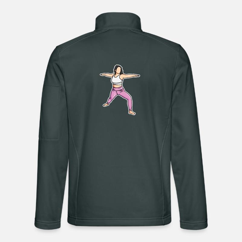 Yogini Drawing Unisex Softshell Jacket