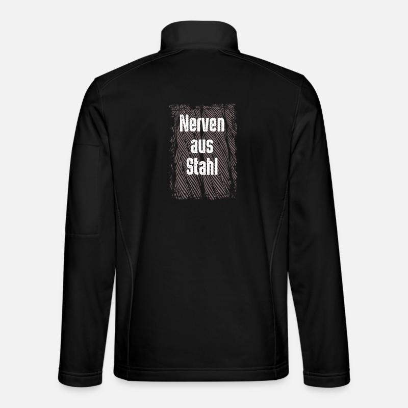 Nerven aus Stahl - Unisex Softshelljacke - Schwarz