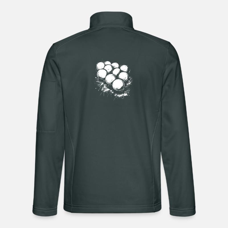 Boules de billard Gaffiti Veste en tissu softshell Unisexe
