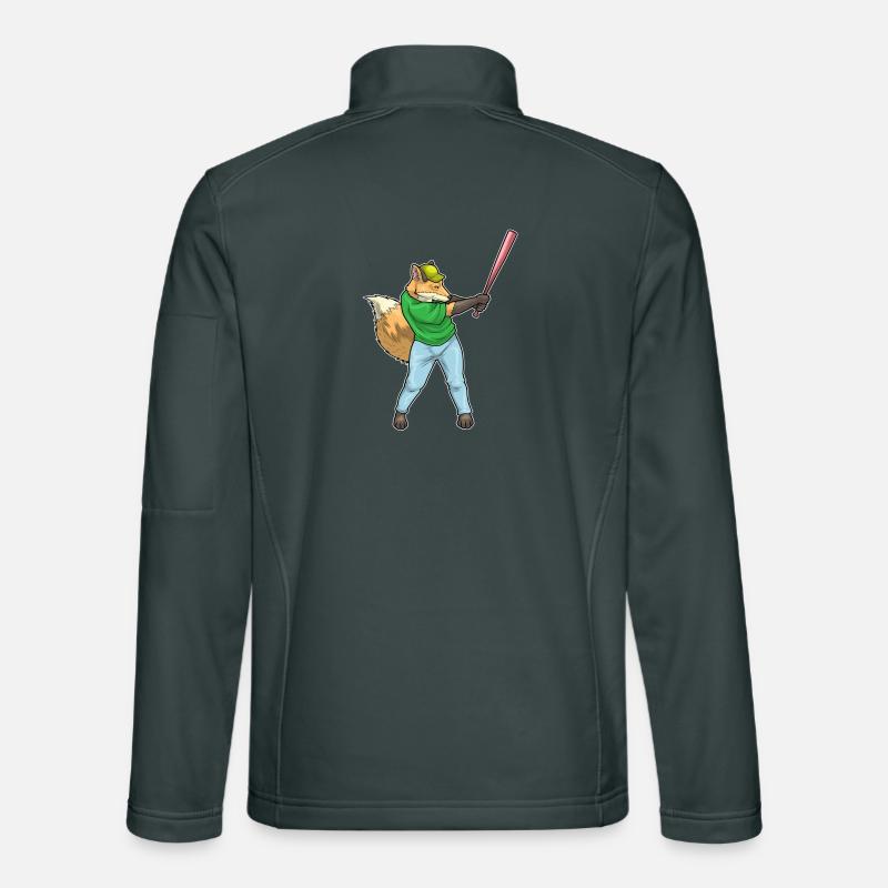 Fuchs Baseball Baseballschläger Unisex Softshelljacke