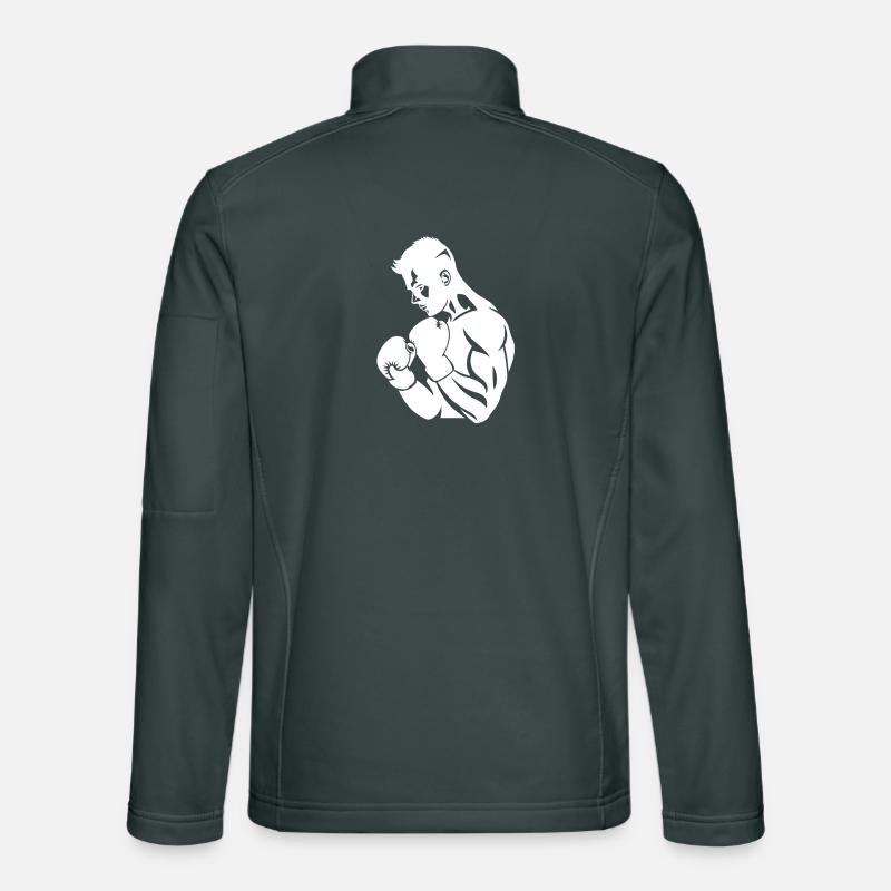 Dessin de boxeur Veste en tissu softshell Unisexe