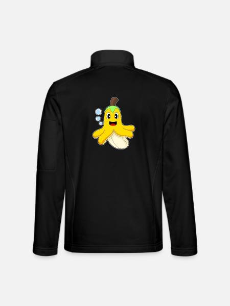 Octopus Banana - Unisex Softshell Jacket - black