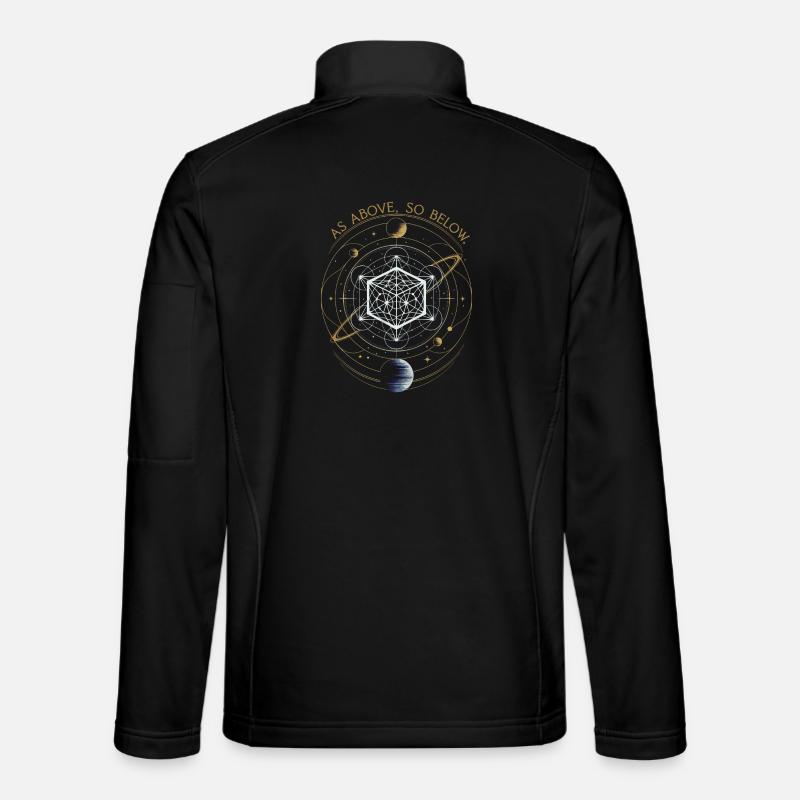 As Above, So Below - Sacred Geometry Unisex Softshell Jacket