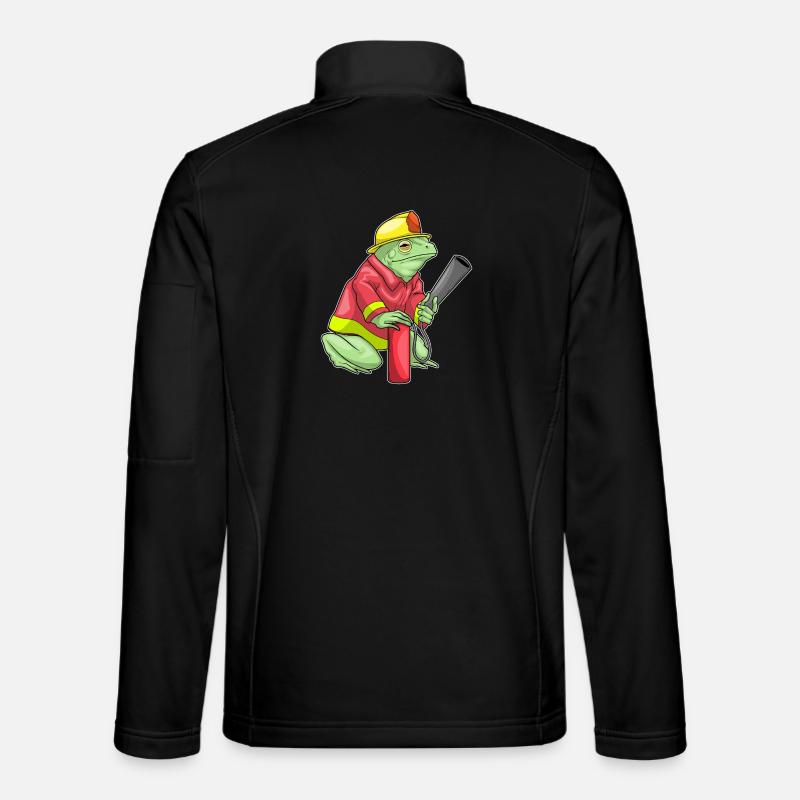 Frog Firefighter Fire Extinguisher Fire Brigade Unisex Softshell Jacket