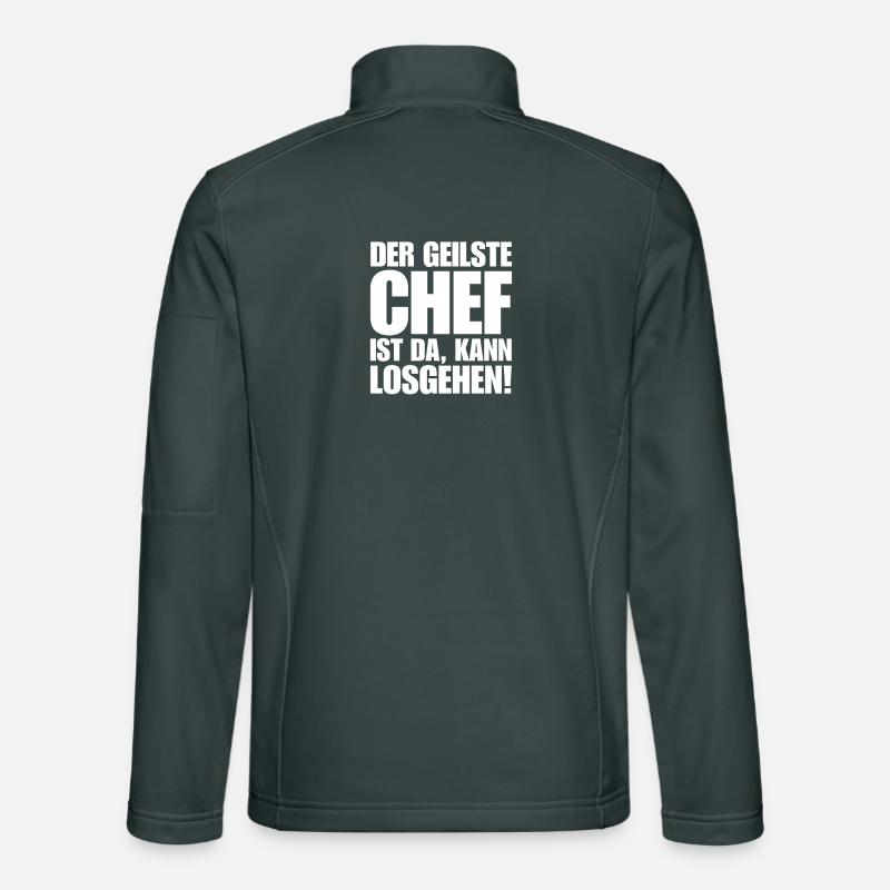 Lustiger Chef spruch stolzer Chef der Beste Chef Unisex Softshelljacke