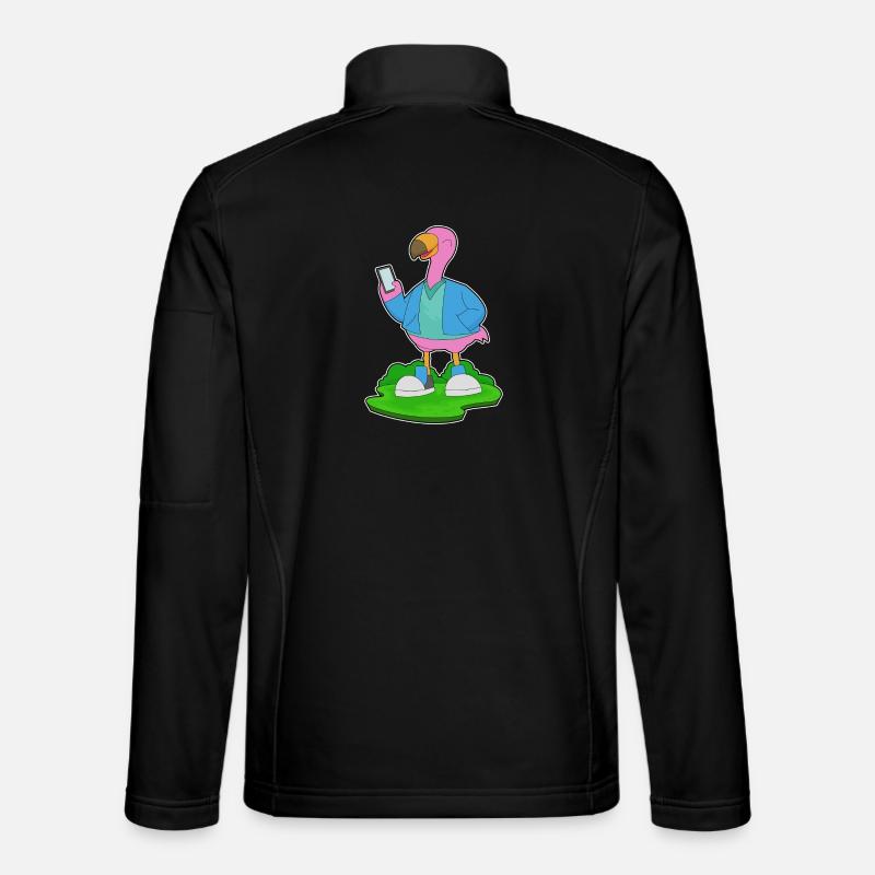 Flamingo Handy - Unisex Softshelljacke - Schwarz