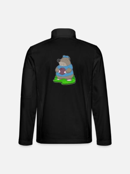 Mole Bowling Bowling Ball - Unisex Softshell Jacket - black