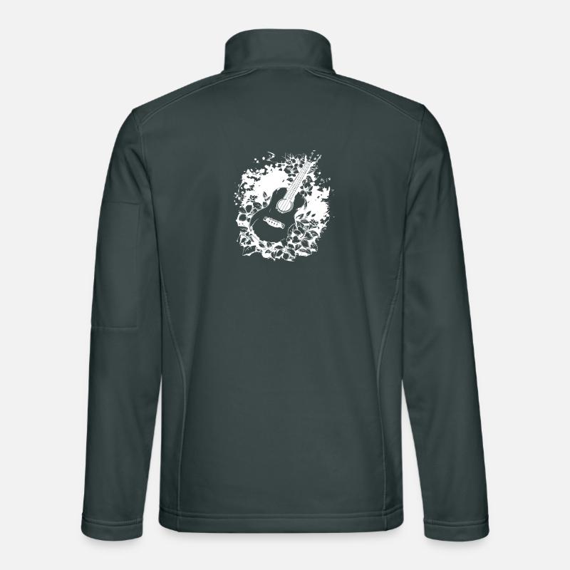 Ukulélé drôle Veste en tissu softshell Unisexe