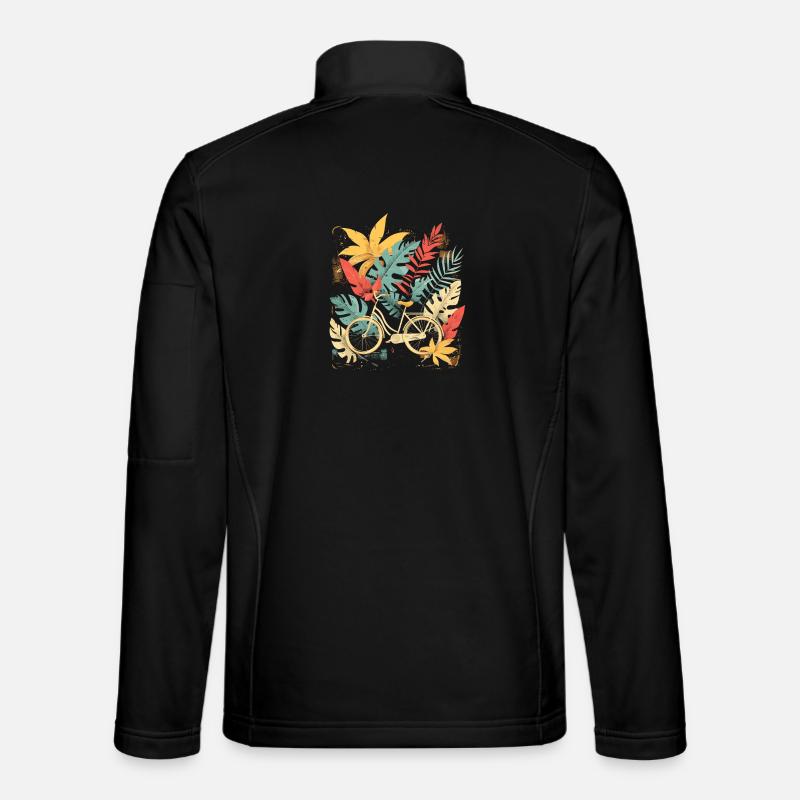 Fahrrad Cartoon Look - Unisex Softshelljacke - Schwarz