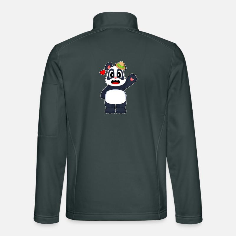 Chapeau Panda Veste en tissu softshell Unisexe