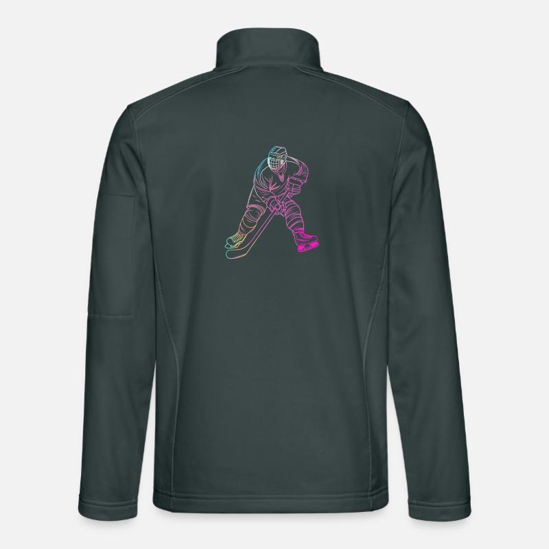 Eishockeyspieler Unisex Softshelljacke